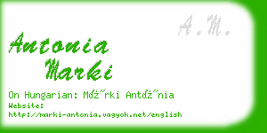 antonia marki business card